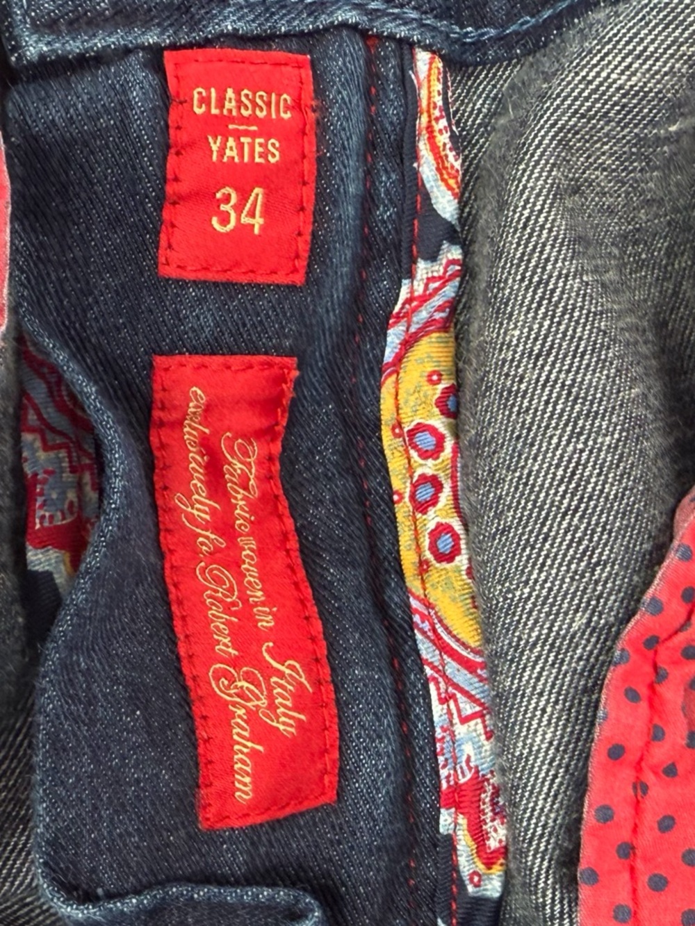 Robert graham classic jeans 34x34 - Picture 7 of 8